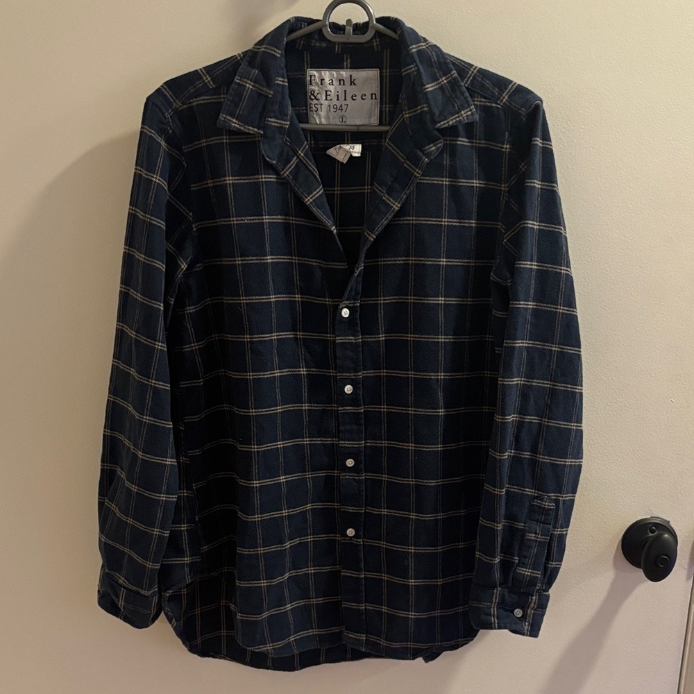 Frank & Eileen Dark Checkered Button Down Shirt